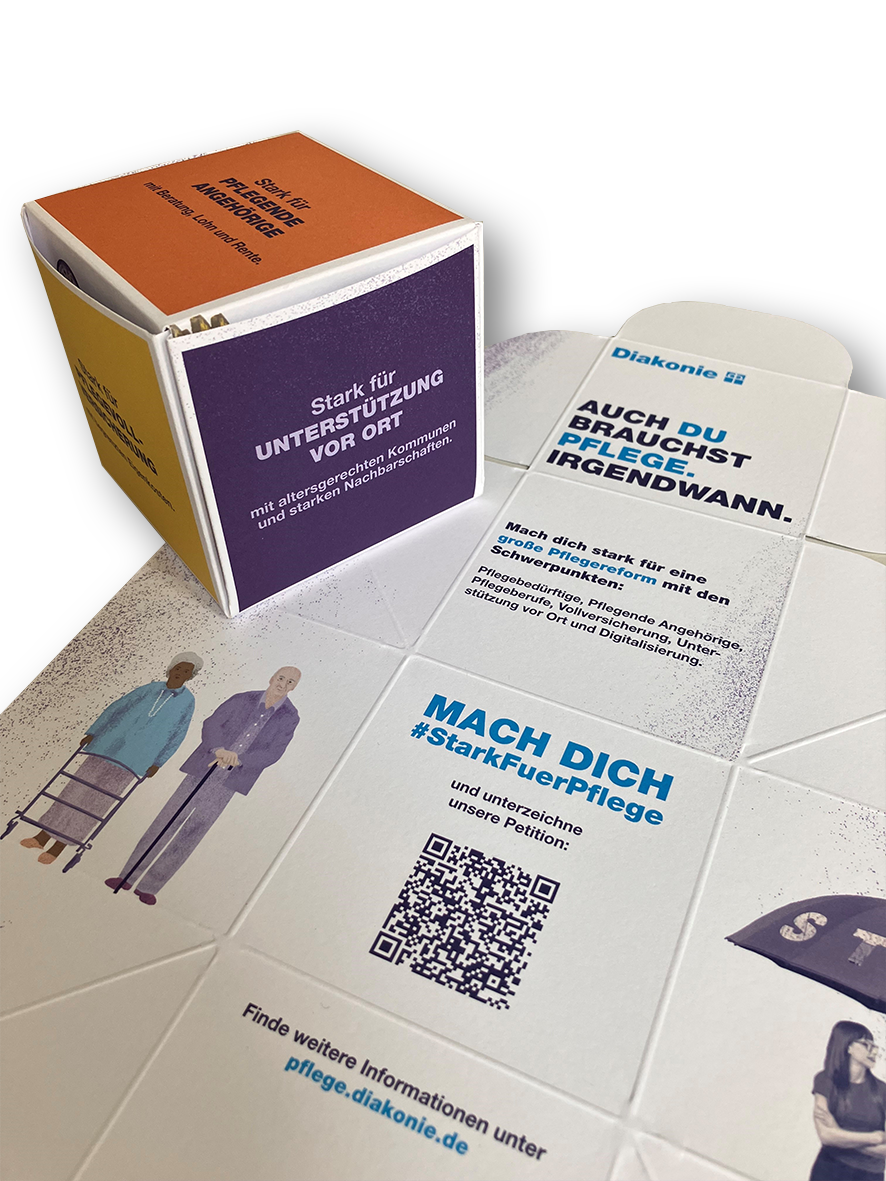 Würfel - Pflegekampagne Würfel - Pflegekampagne