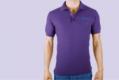 Violettes Polo-Shirt