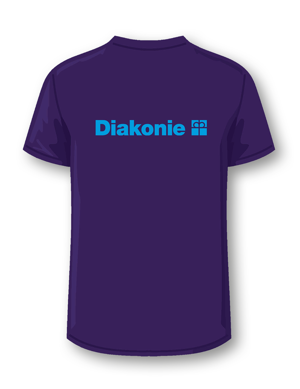 Violettes T-Shirt Diakonie