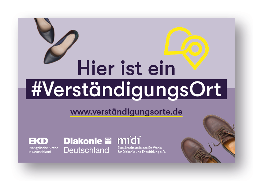 50er Pack Aufkleber #VerständigungsOrte